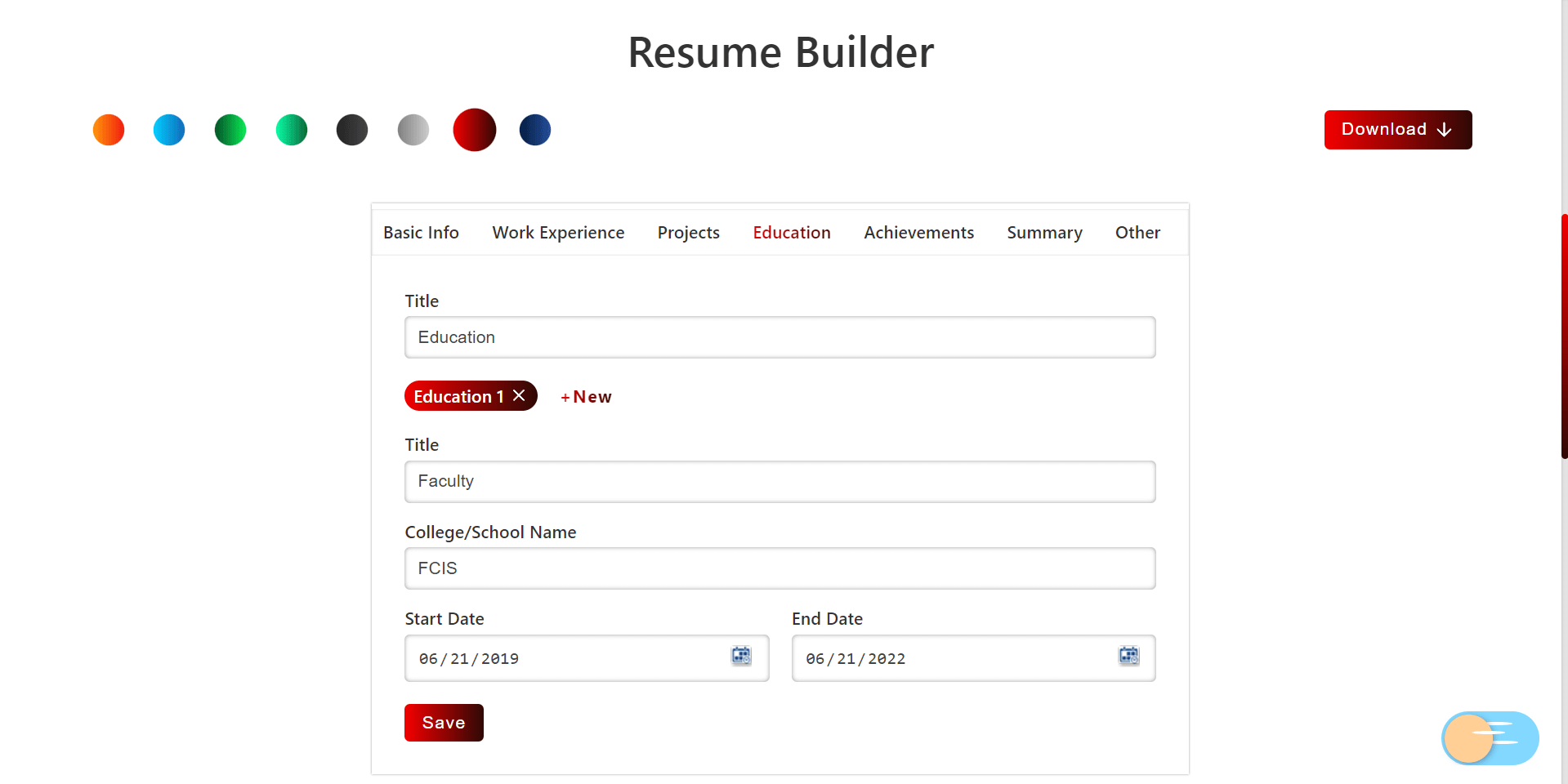 resume